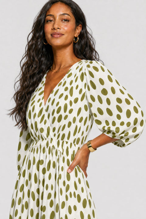 Runa Printed Midi Dress