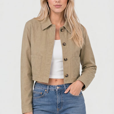 Mira Cropped Casual Jacket