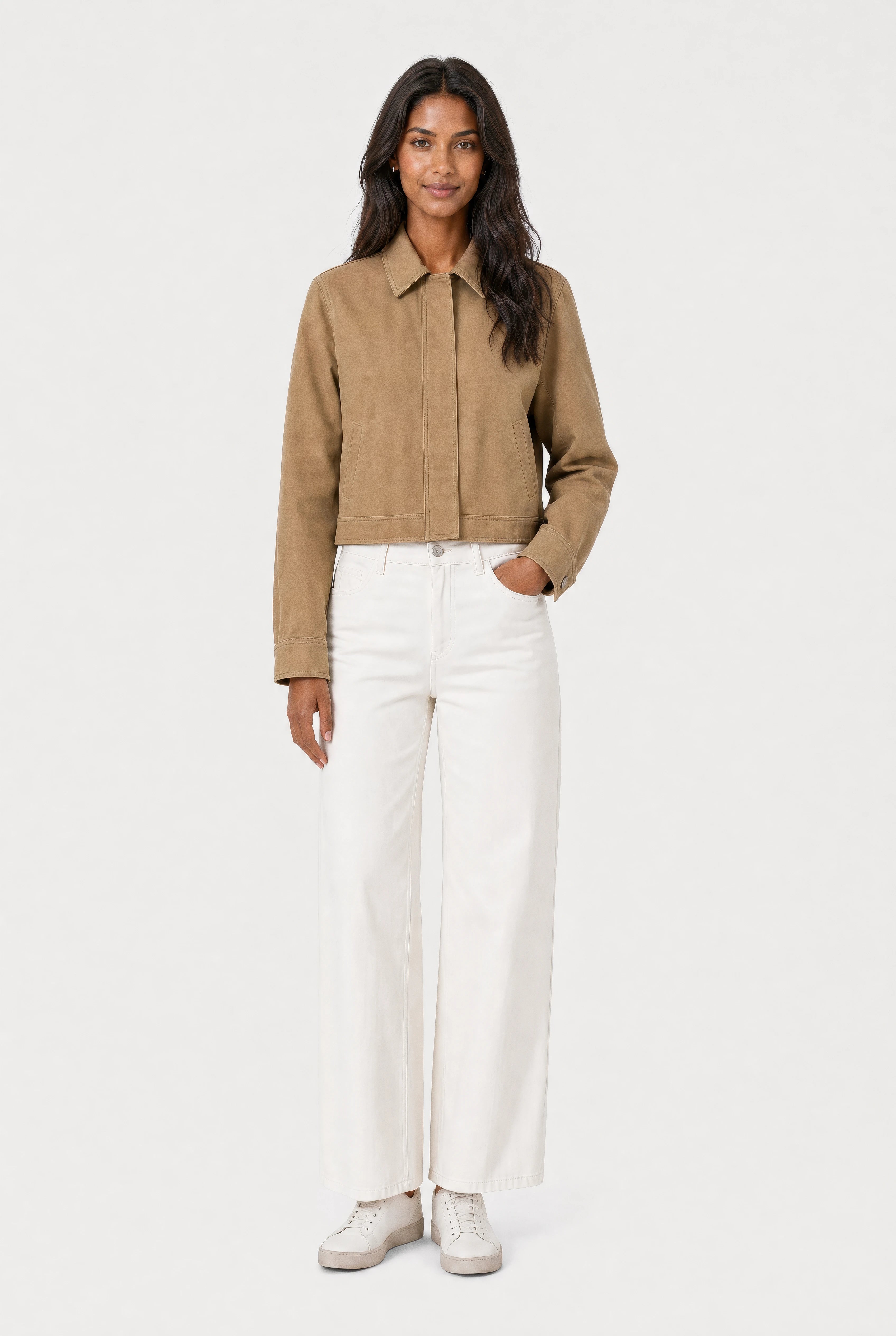 Mira Cropped Casual Jacket