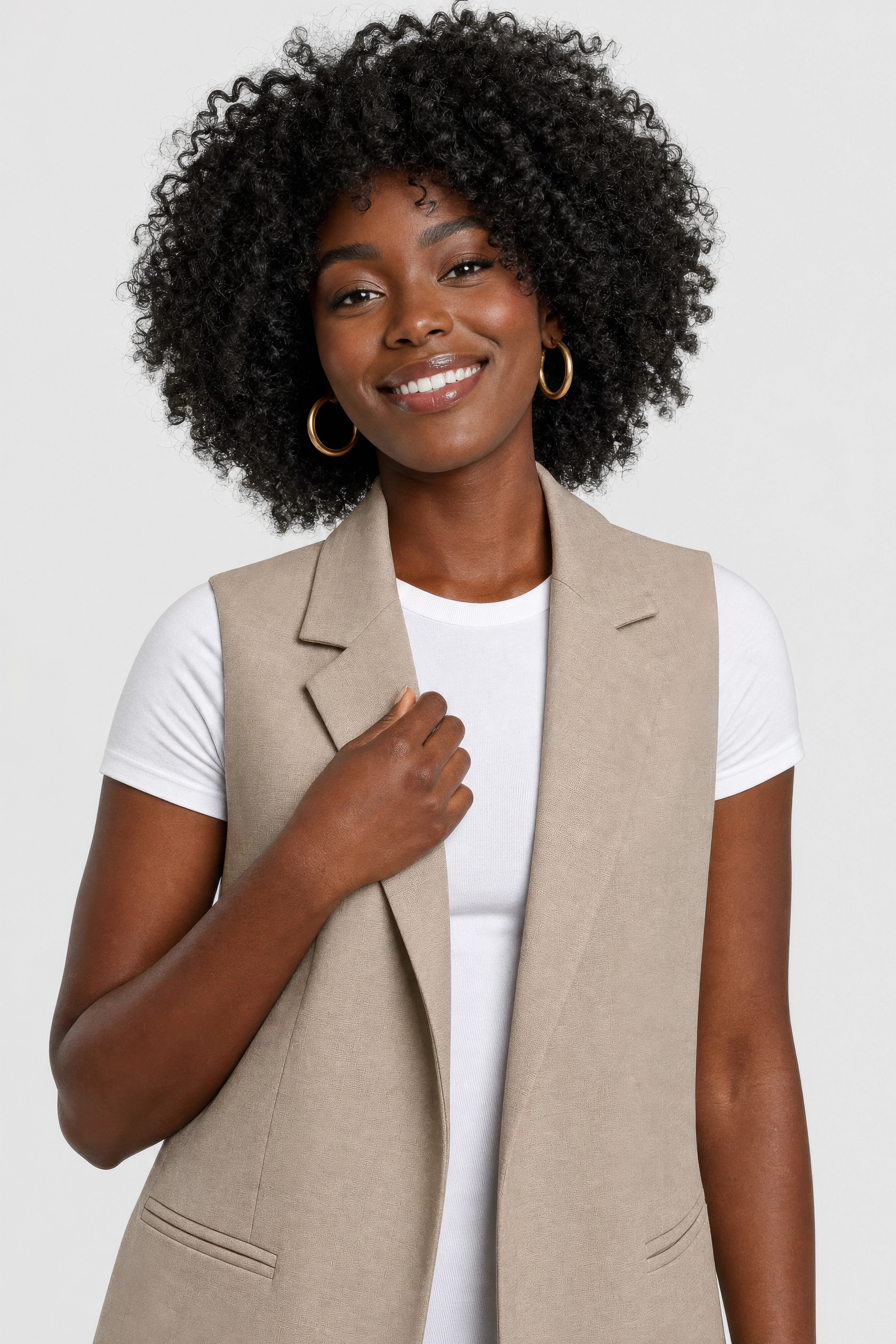 Petra Textured Blazer Vest