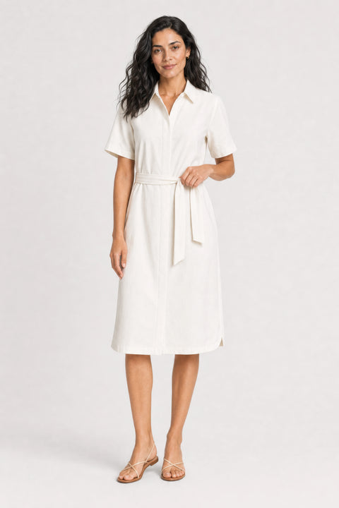 Arden Belted Shirt Dress