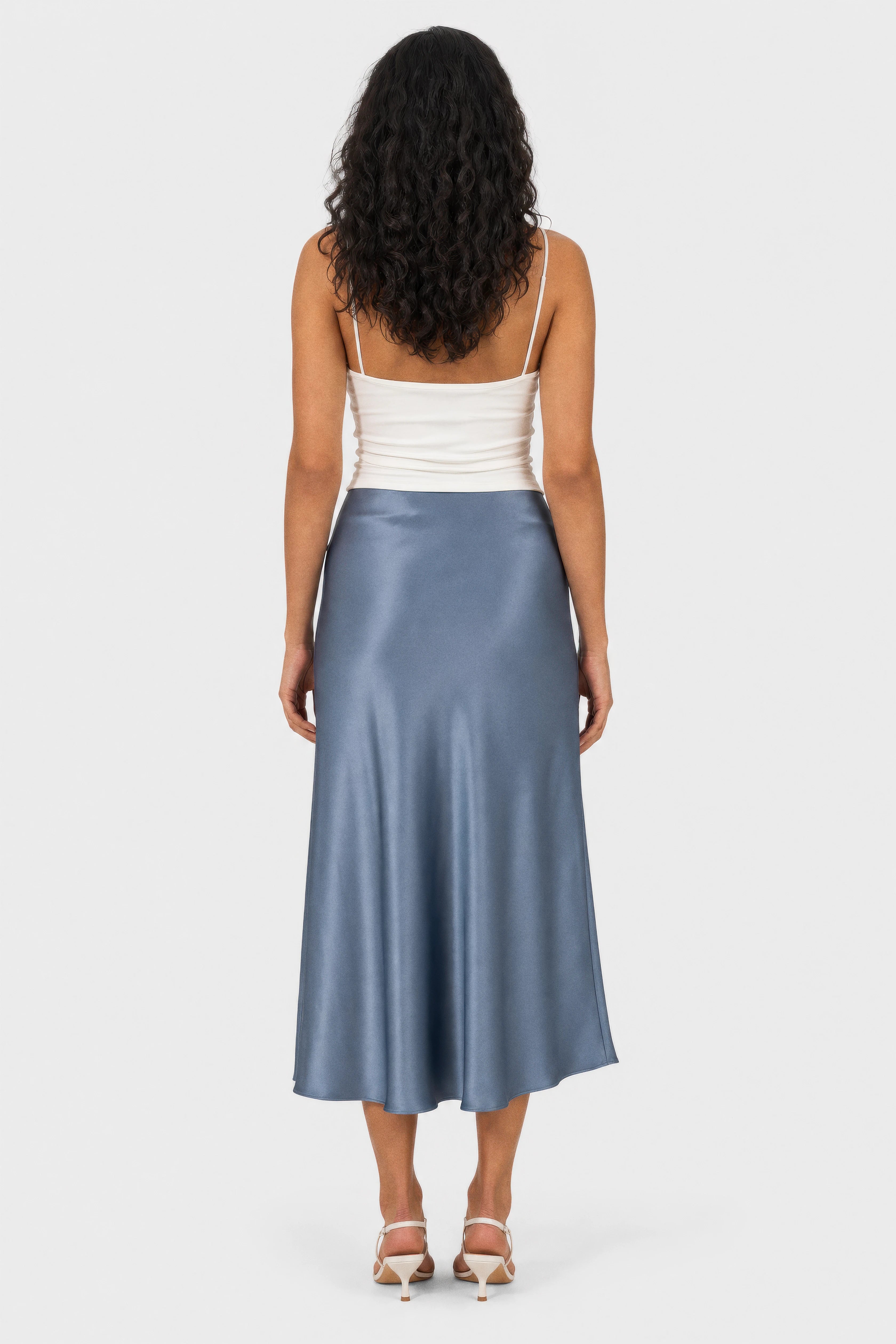 Nola Fluid Satin Skirt